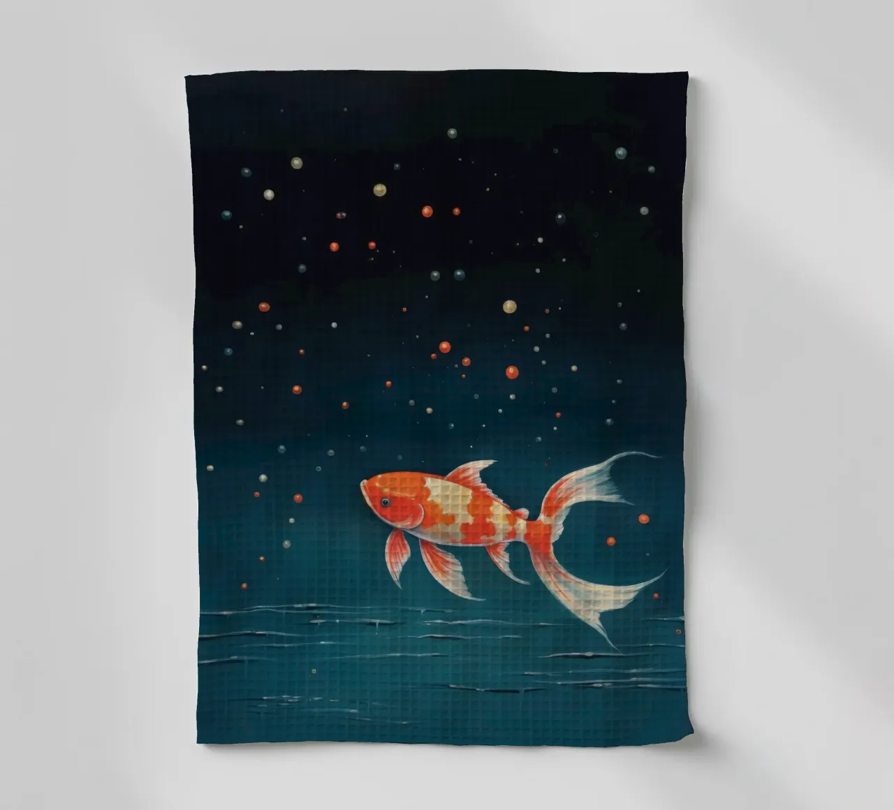 Minimum Koi 4 torchon de Minimal Animal Art