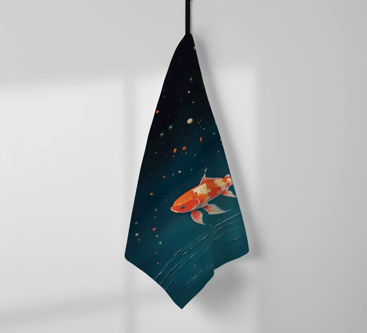 Minimum Koi 4 torchon de Minimal Animal Art