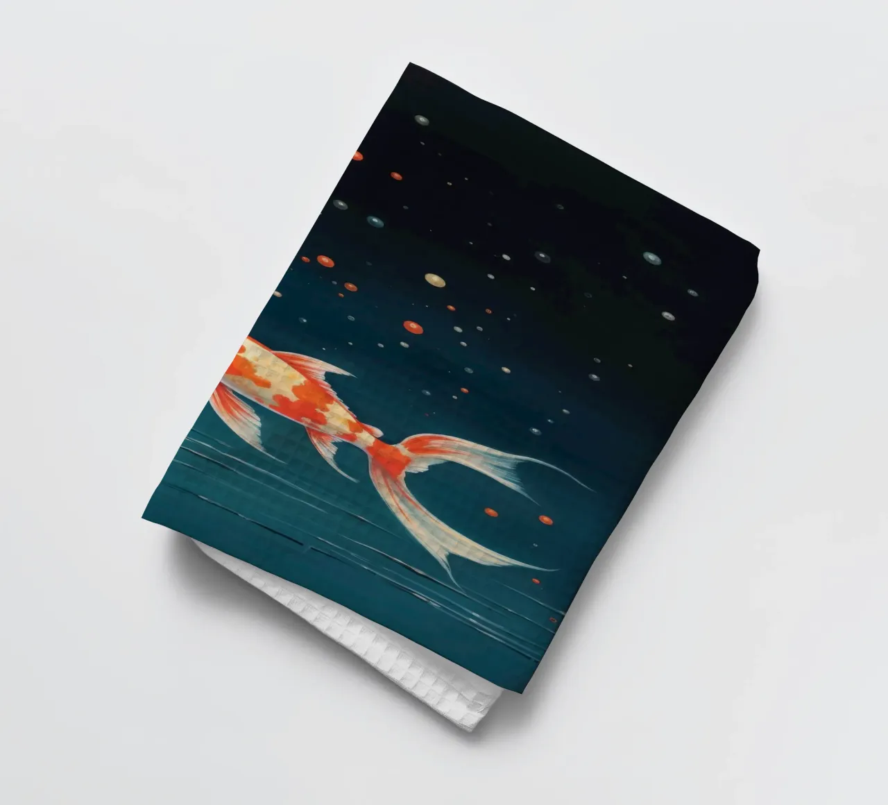 Minimum Koi 4 torchon de Minimal Animal Art