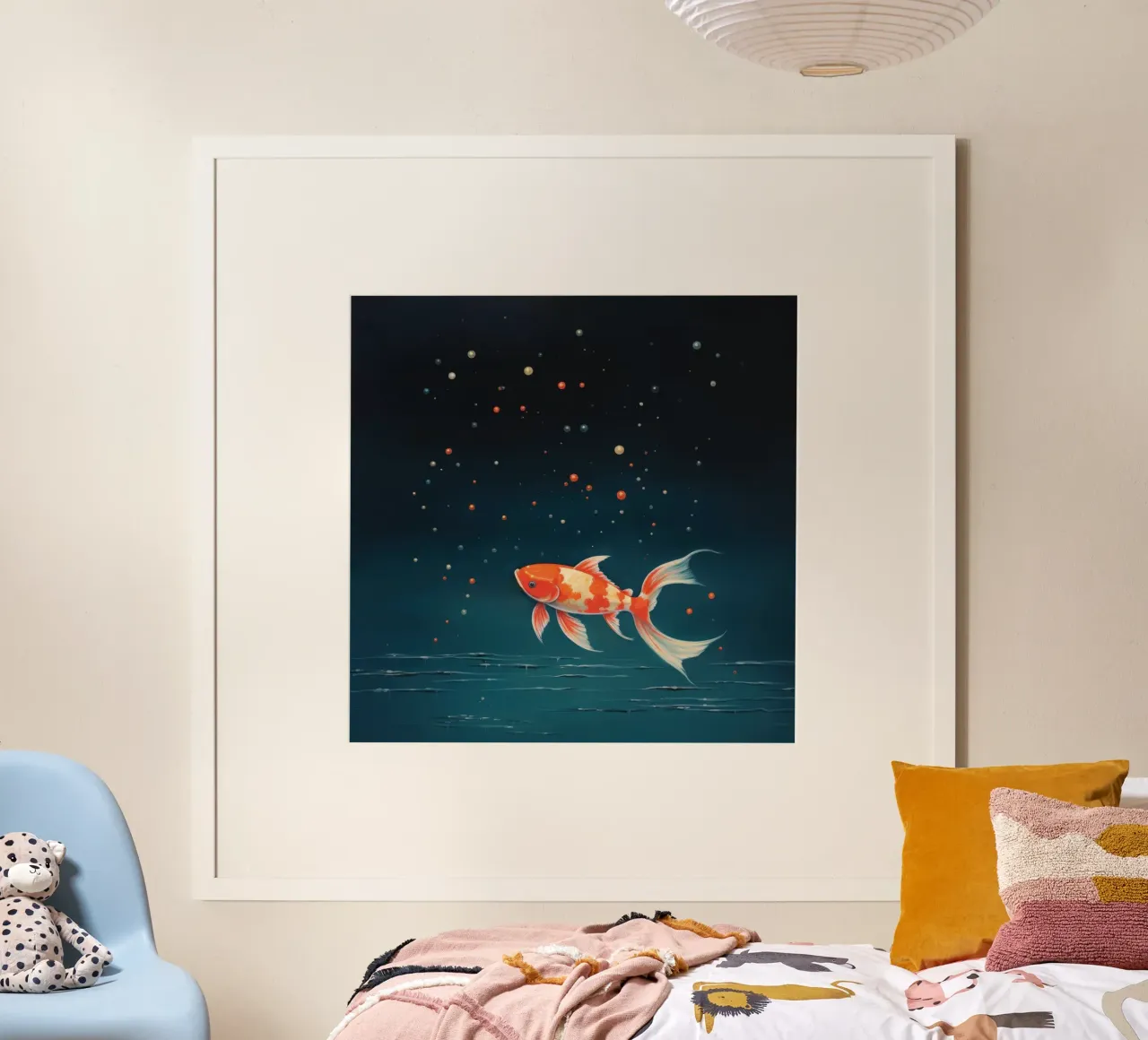 Koi minime 4 carta hahnemühle da Minimal Animal Art