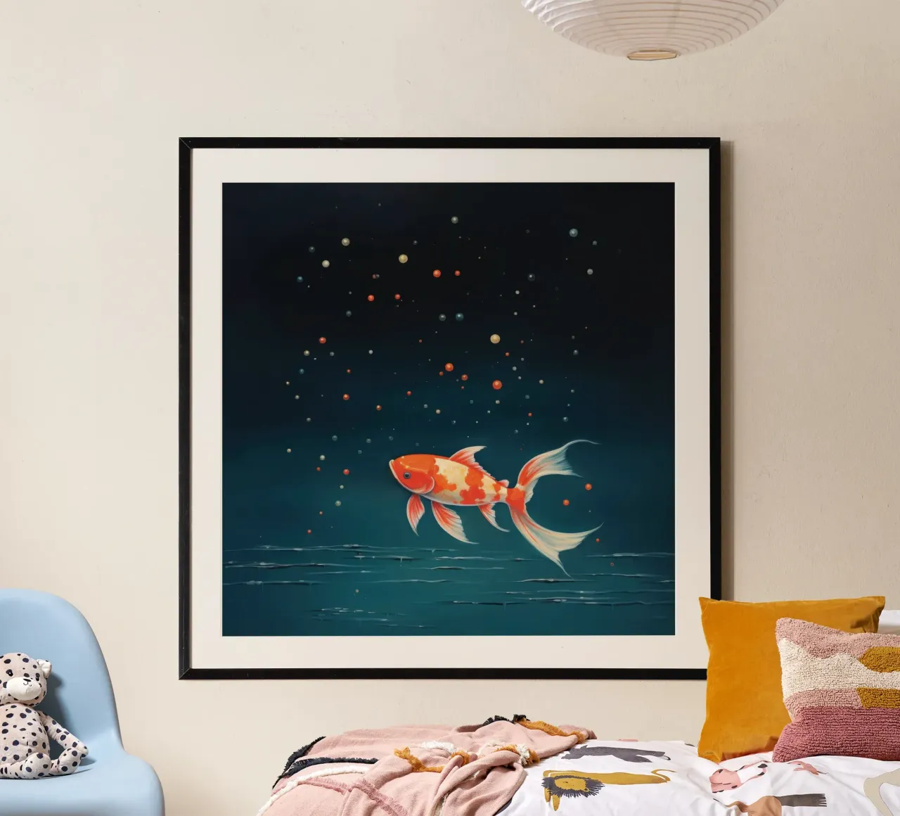 Minimo Koi poster da Minimal Animal Art