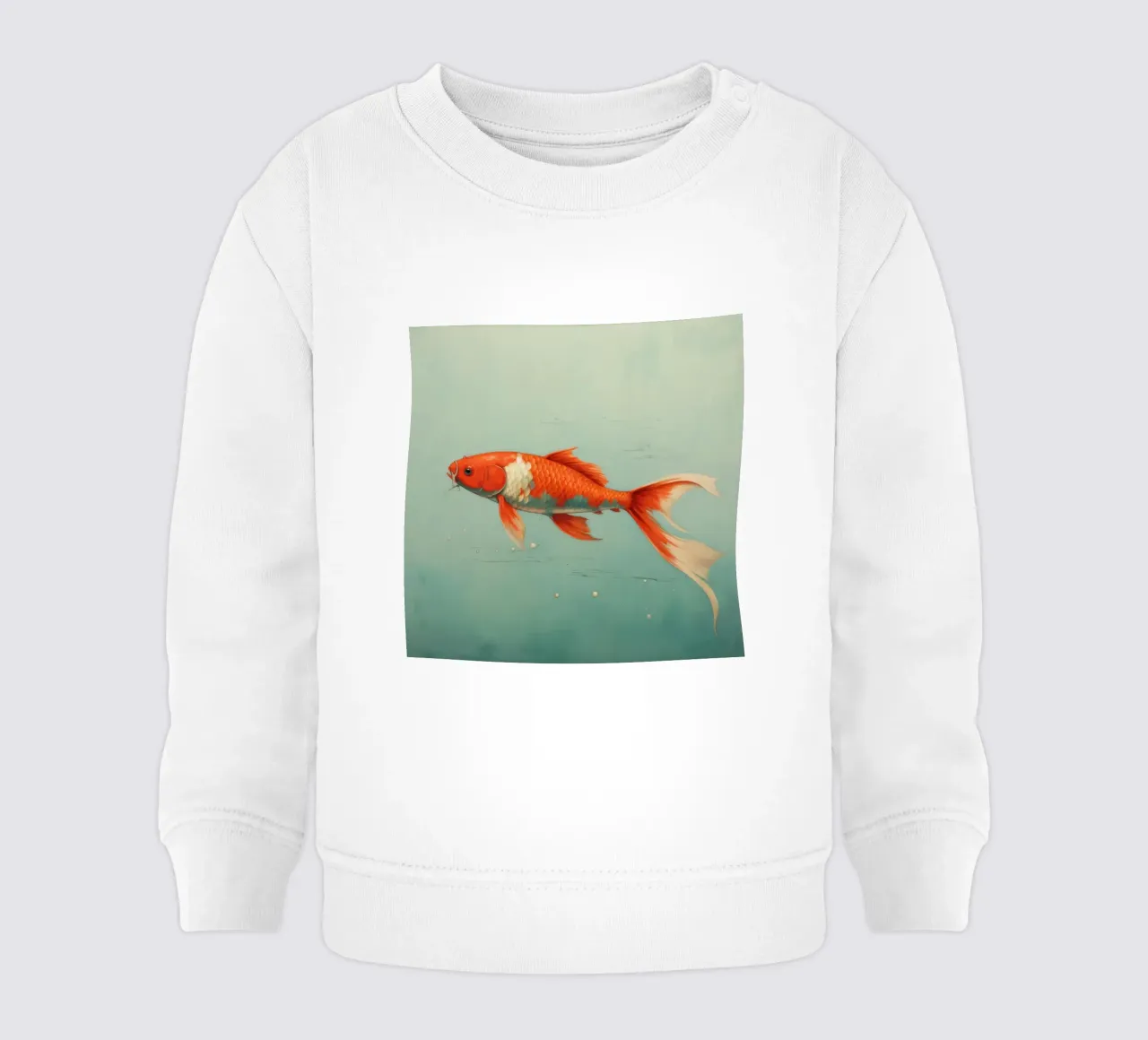 Koi minima 1 felpa neonato da Minimal Animal Art
