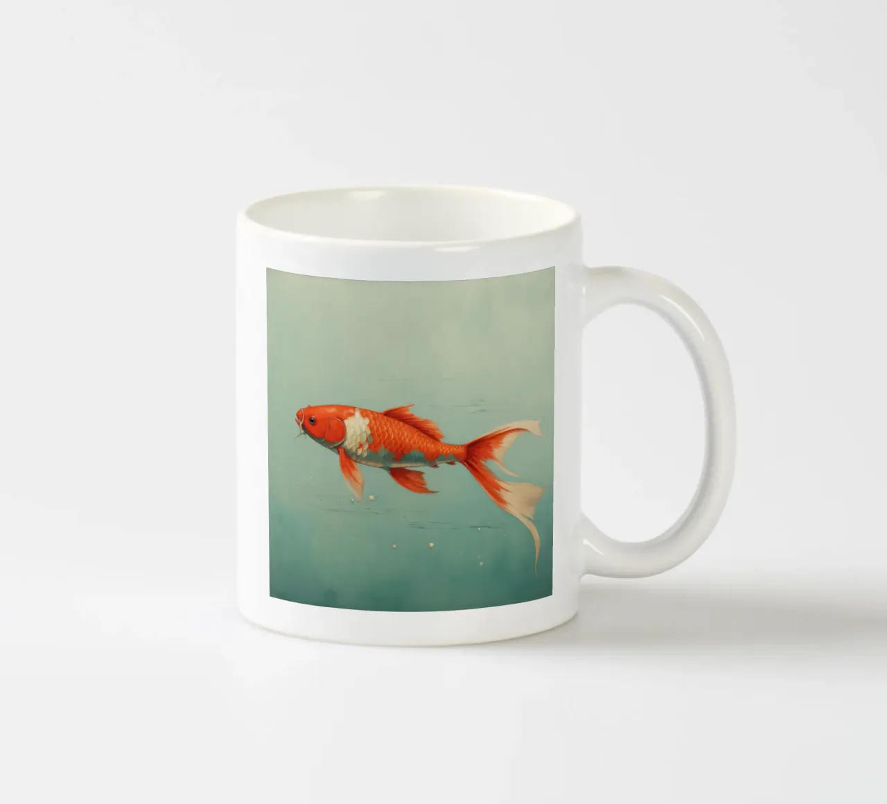 Koi minima 1 tazza in ceramica da Minimal Animal Art