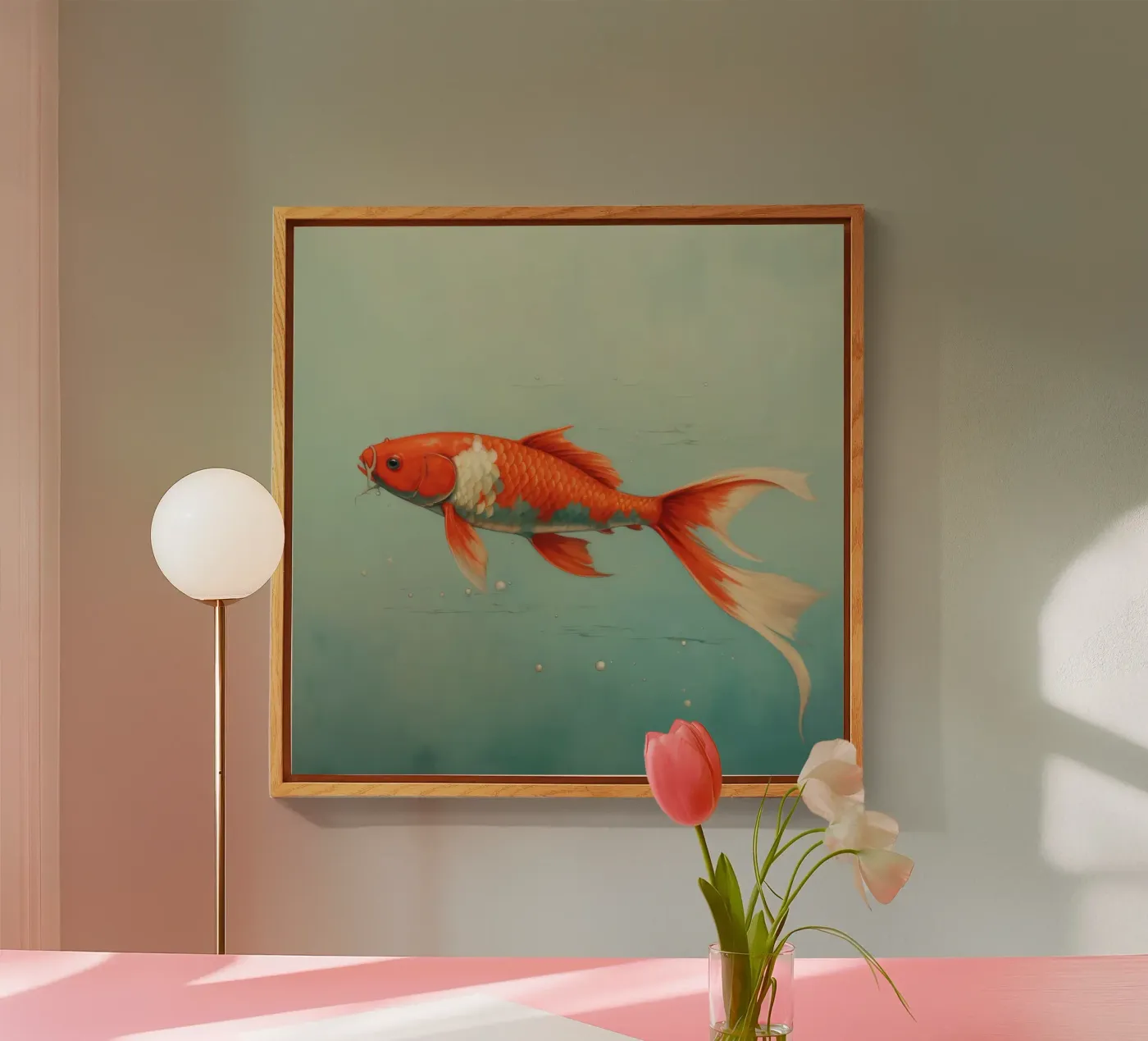 Minimal Koi plexiglas de Minimal Animal Art