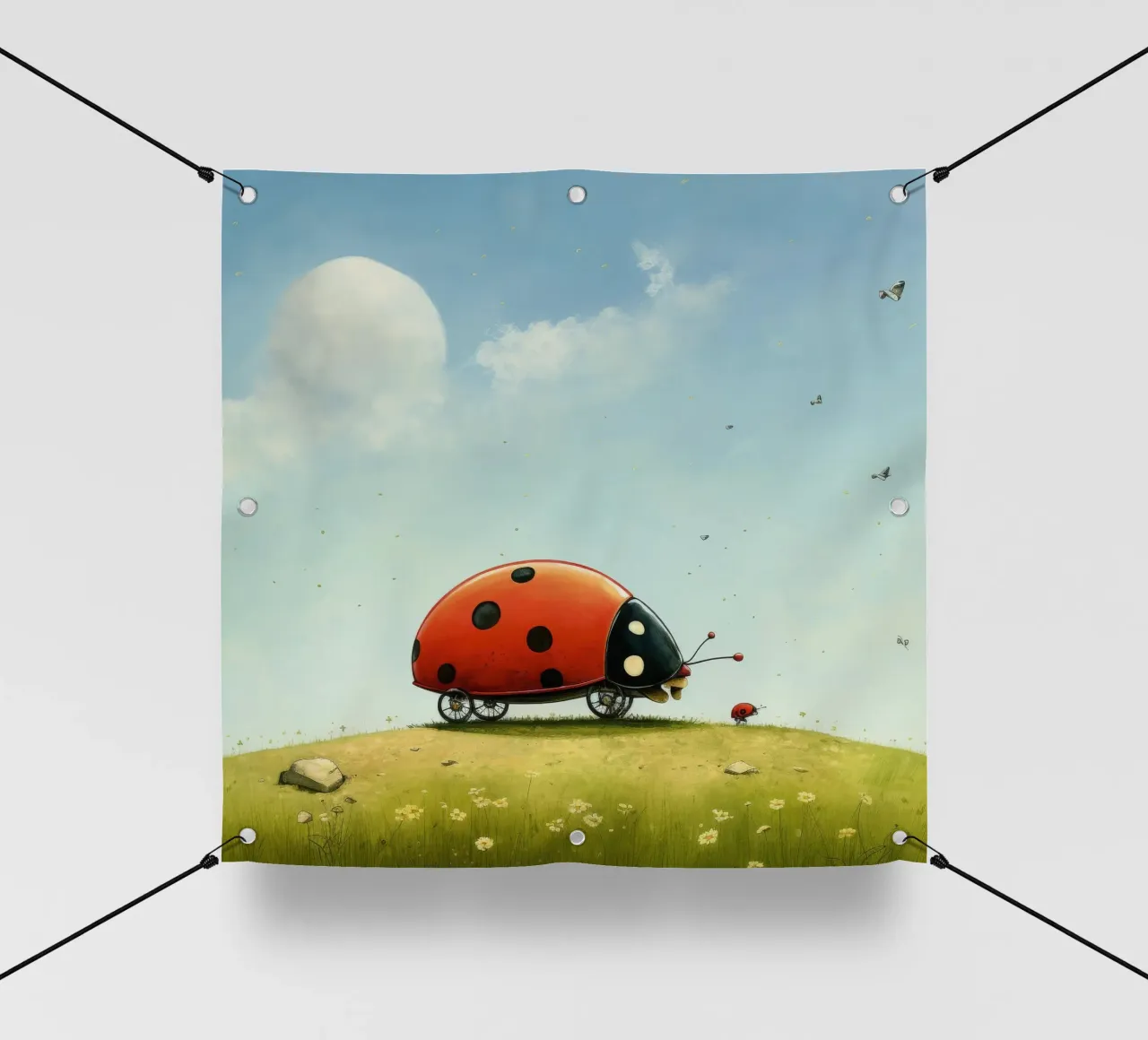 Coccinella minimale 2 telo in pvc da Minimal Animal Art