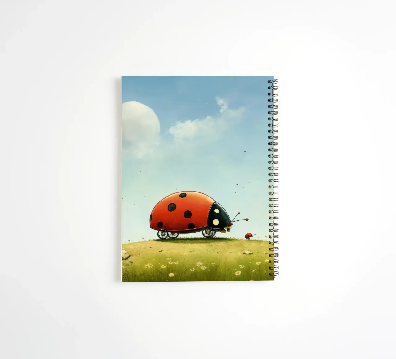 Minimal Ladybug 2 spiral notebook by Minimal Animal Art