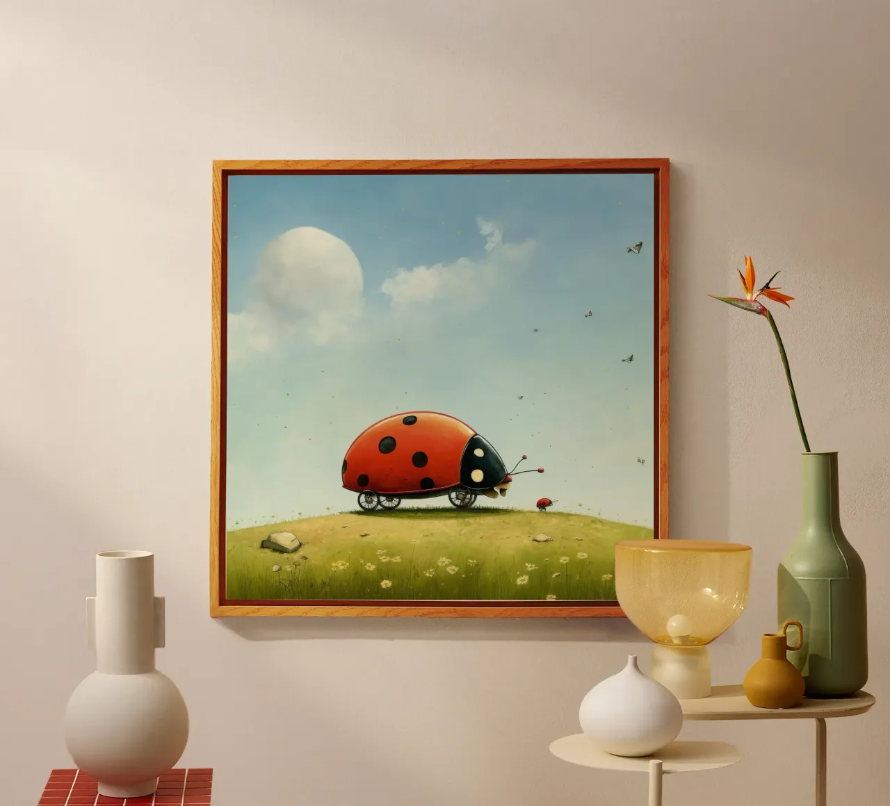 Minimal Ladybird plexiglass da Minimal Animal Art