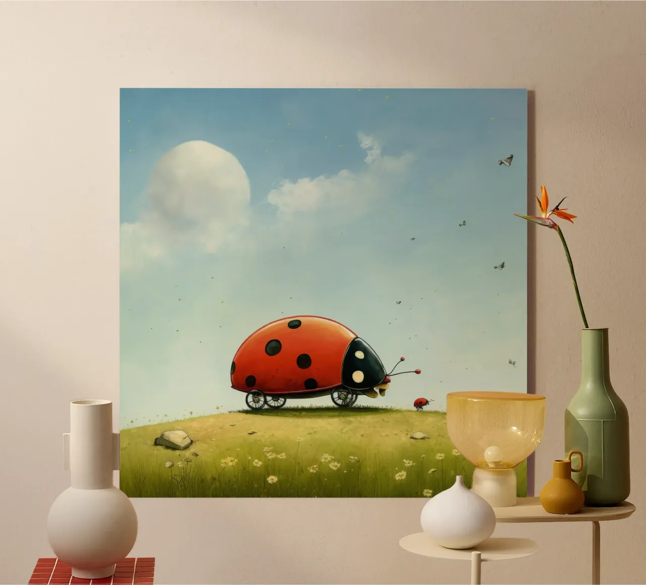Minimal Ladybird plexiglass da Minimal Animal Art