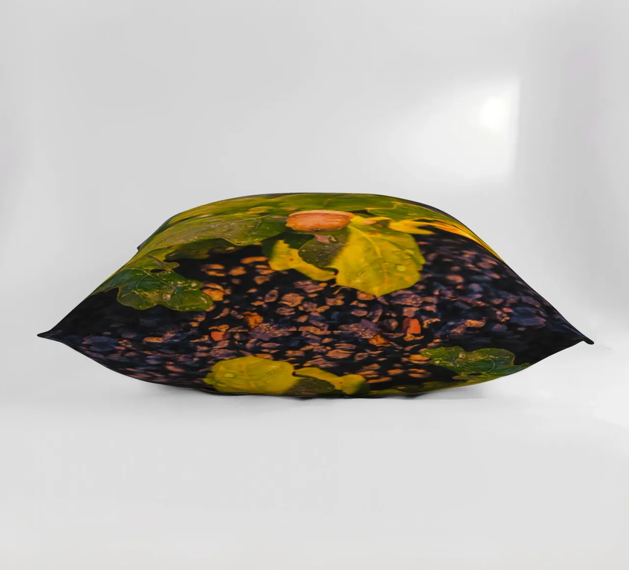 An acorn with a drop of water decorative cushion by Marcus Beckert | Fotografie