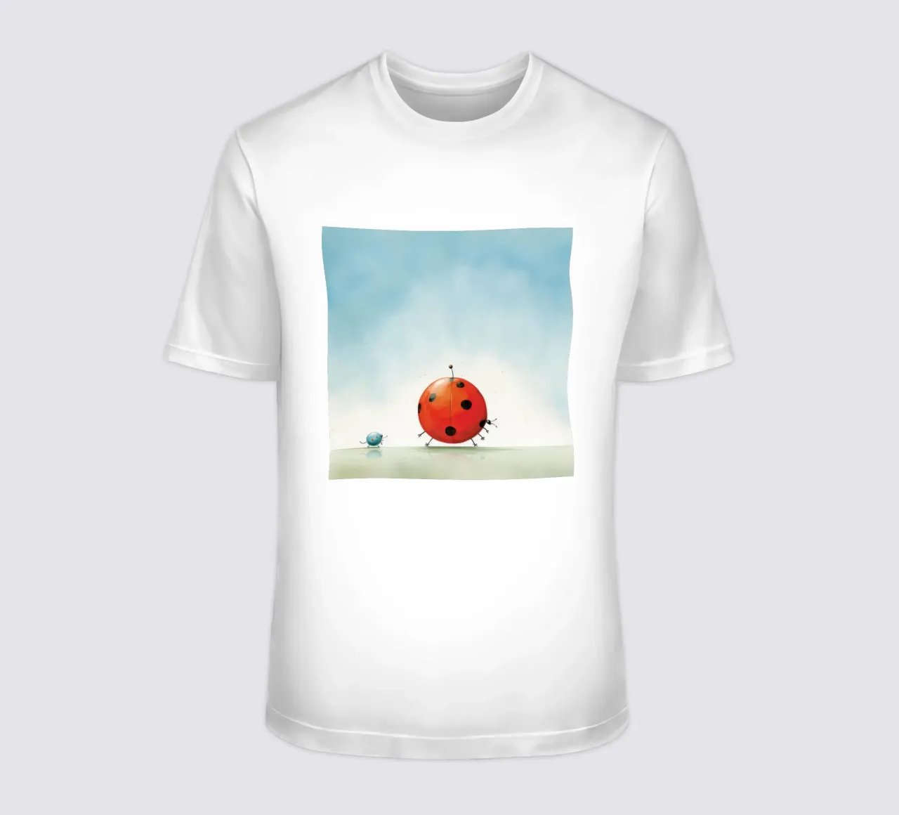 Coccinella minimale 3 t-shirt da Minimal Animal Art