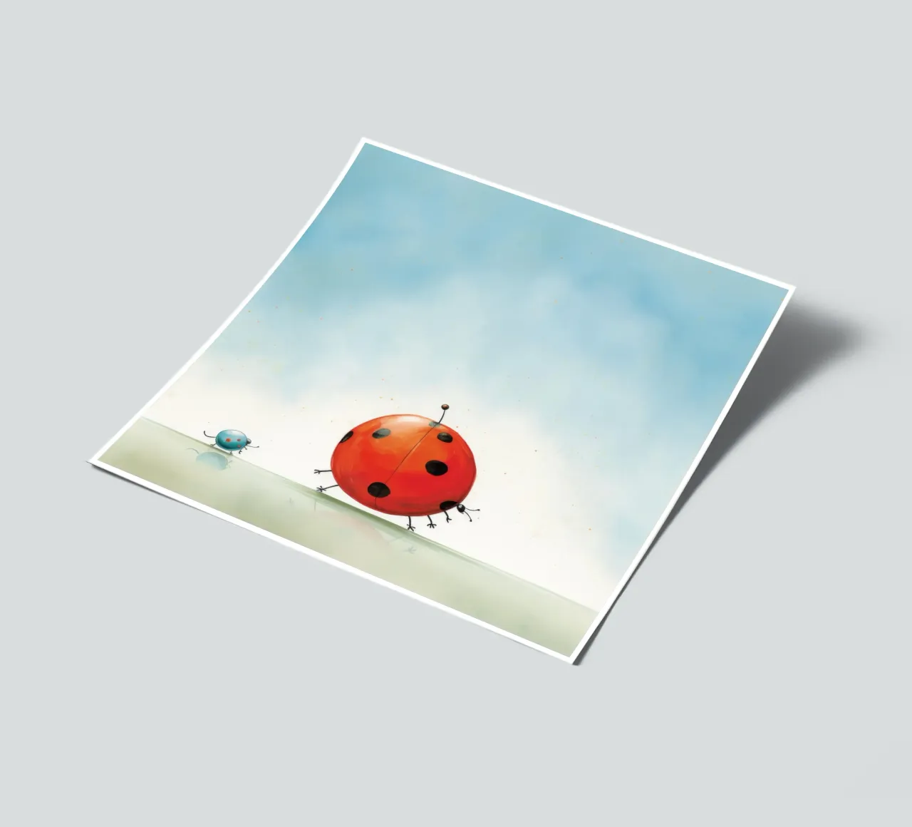 Minimal Marienkäfer 3 Stickerbogen von Minimal Animal Art