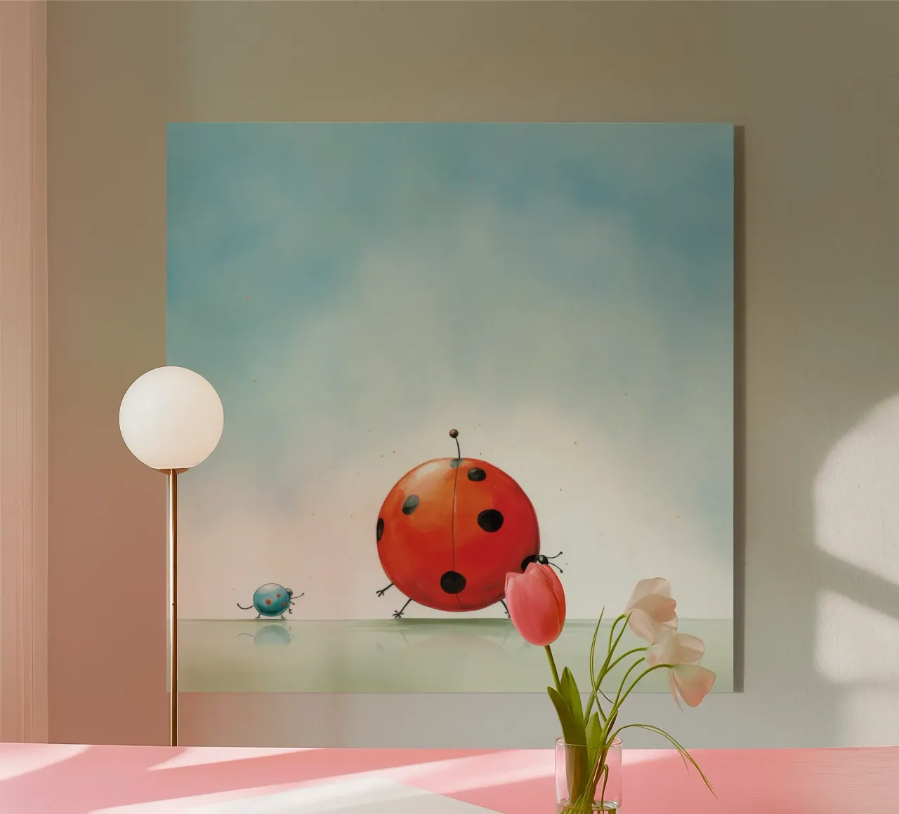 Minimal Ladybird plexiglass da Minimal Animal Art