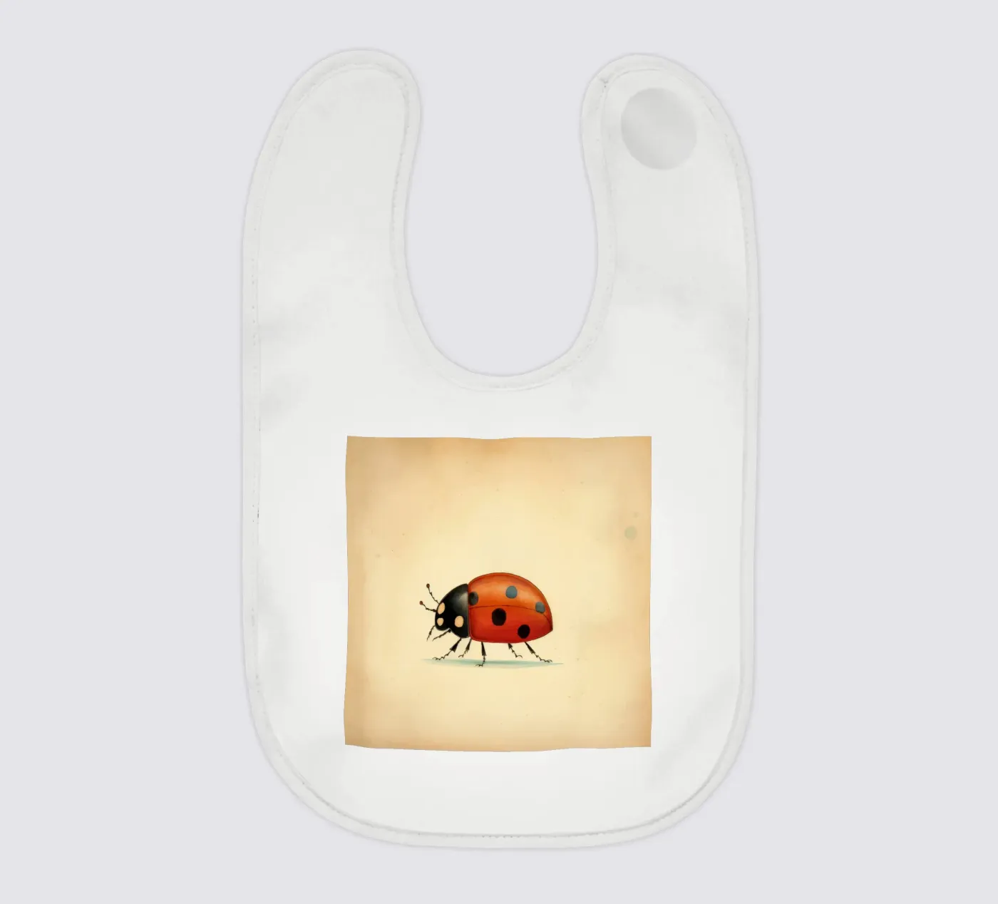 Minimal Ladybug bavaglino da Minimal Animal Art