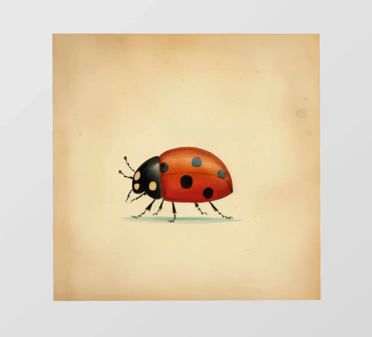 Coccinella minimale 4 telo in pvc da Minimal Animal Art