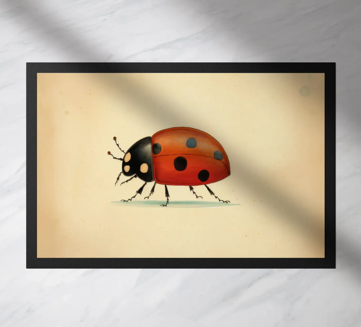 Minimal Ladybug Fußmatte von Minimal Animal Art