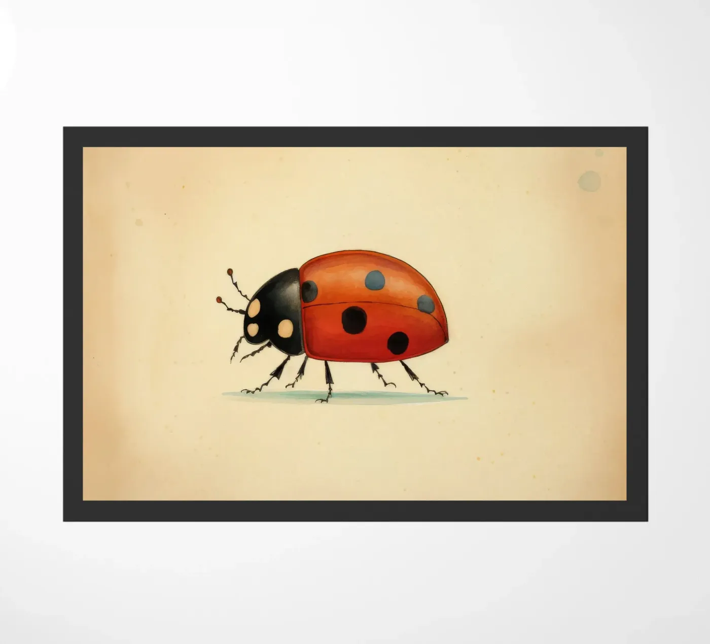 Minimal Ladybug Fußmatte von Minimal Animal Art
