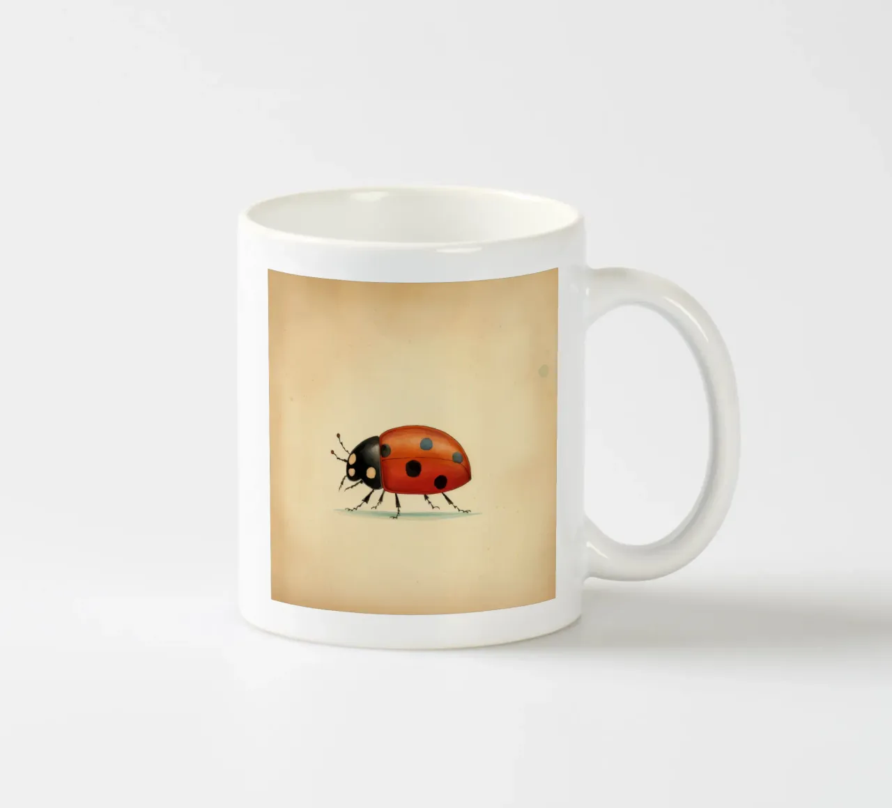 Coccinella minimale 4 tazza in ceramica da Minimal Animal Art