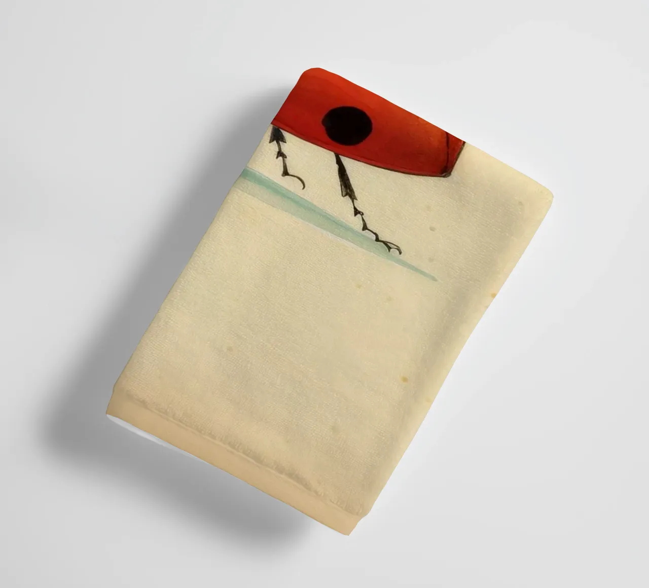 Minimal Ladybug 4 towel by Minimal Animal Art