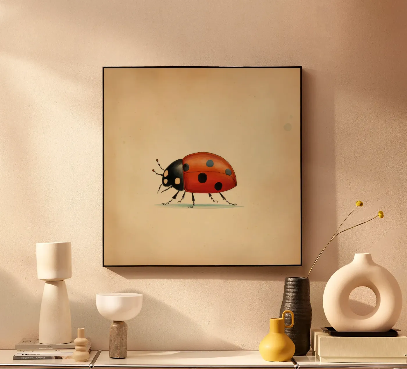 Minimal Ladybug plexiglass da Minimal Animal Art