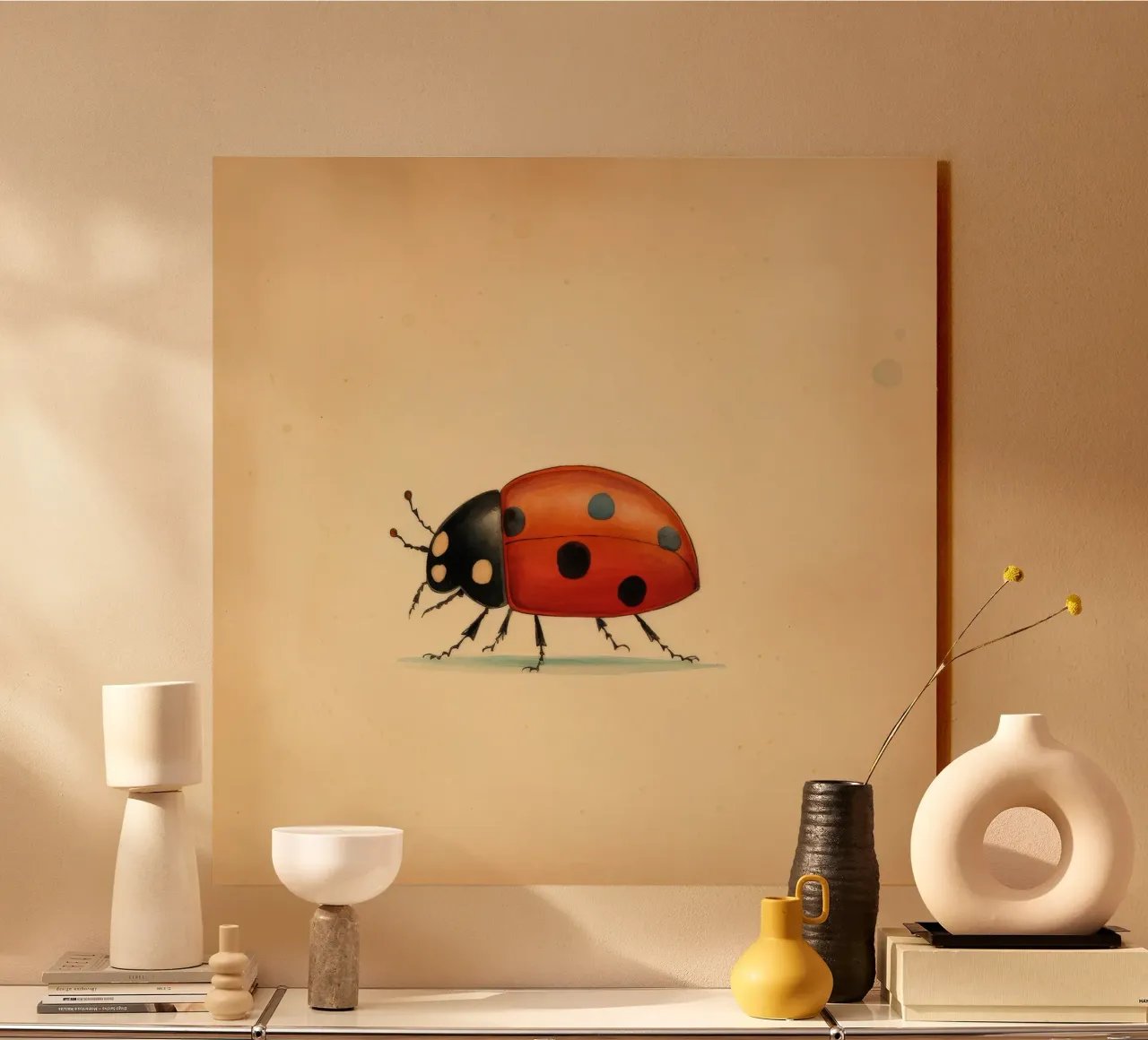 Minimal Ladybug plexiglass da Minimal Animal Art
