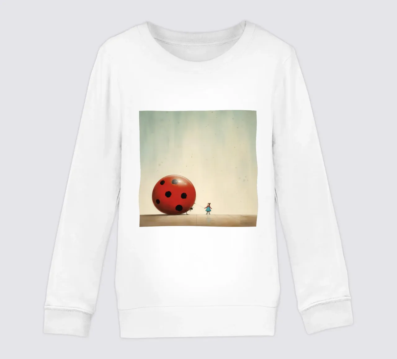 Coccinella minima 1 felpa bambino da Minimal Animal Art