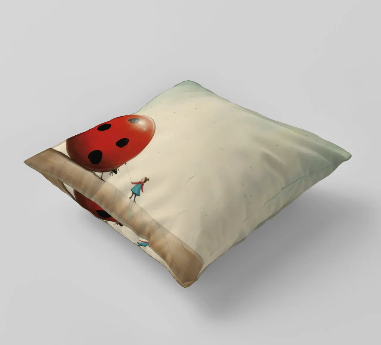 Coccinella minima 1 cuscino da Minimal Animal Art