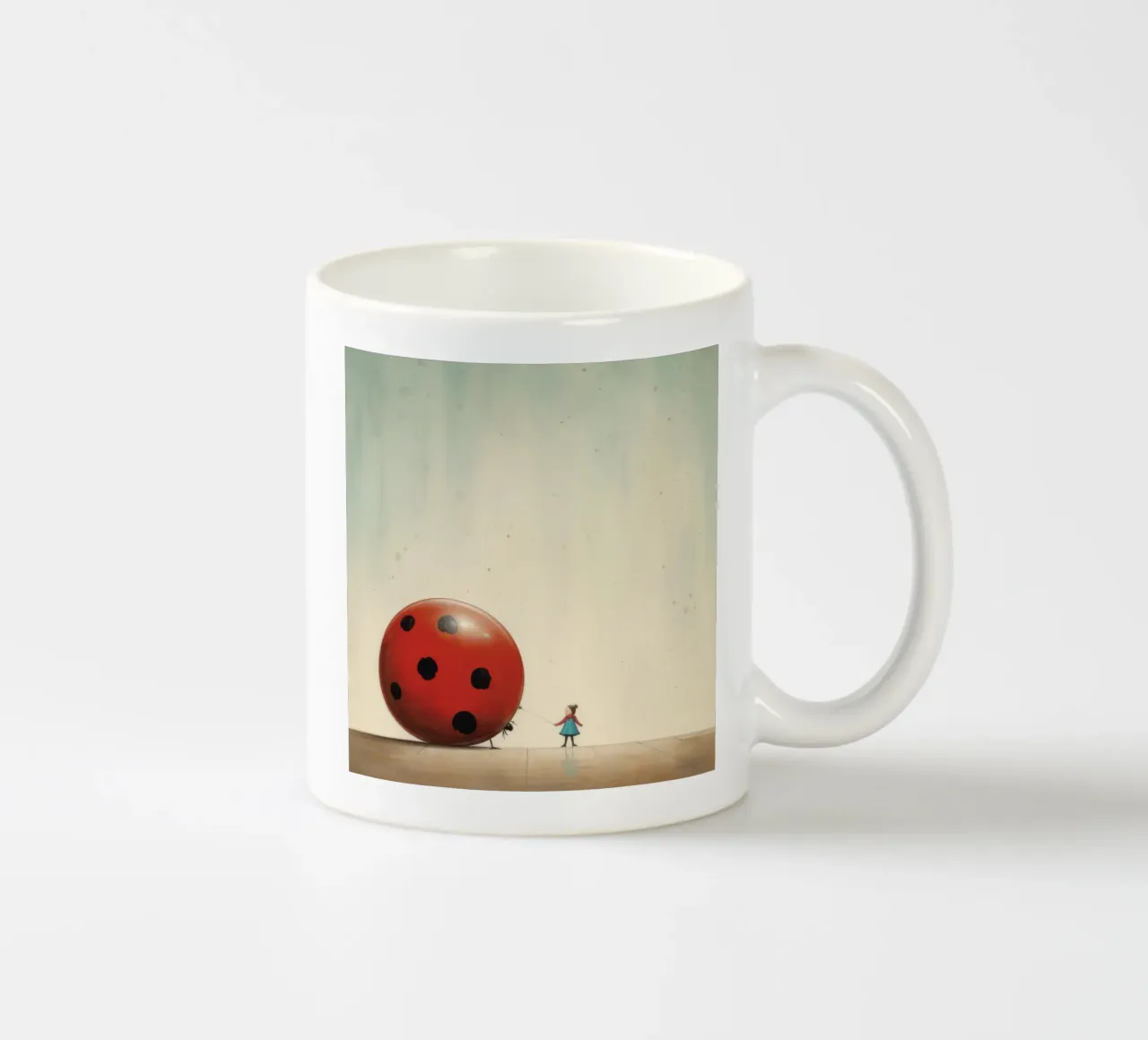 Coccinella minima 1 tazza in ceramica da Minimal Animal Art