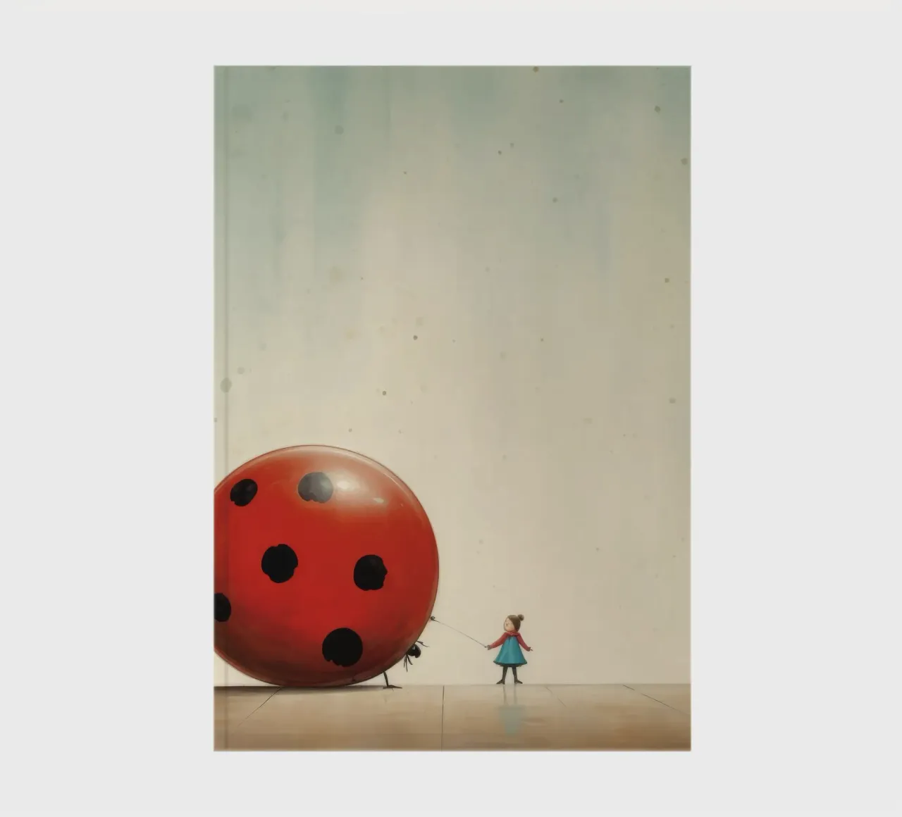 Minimal Ladybug 1 notebook by Minimal Animal Art