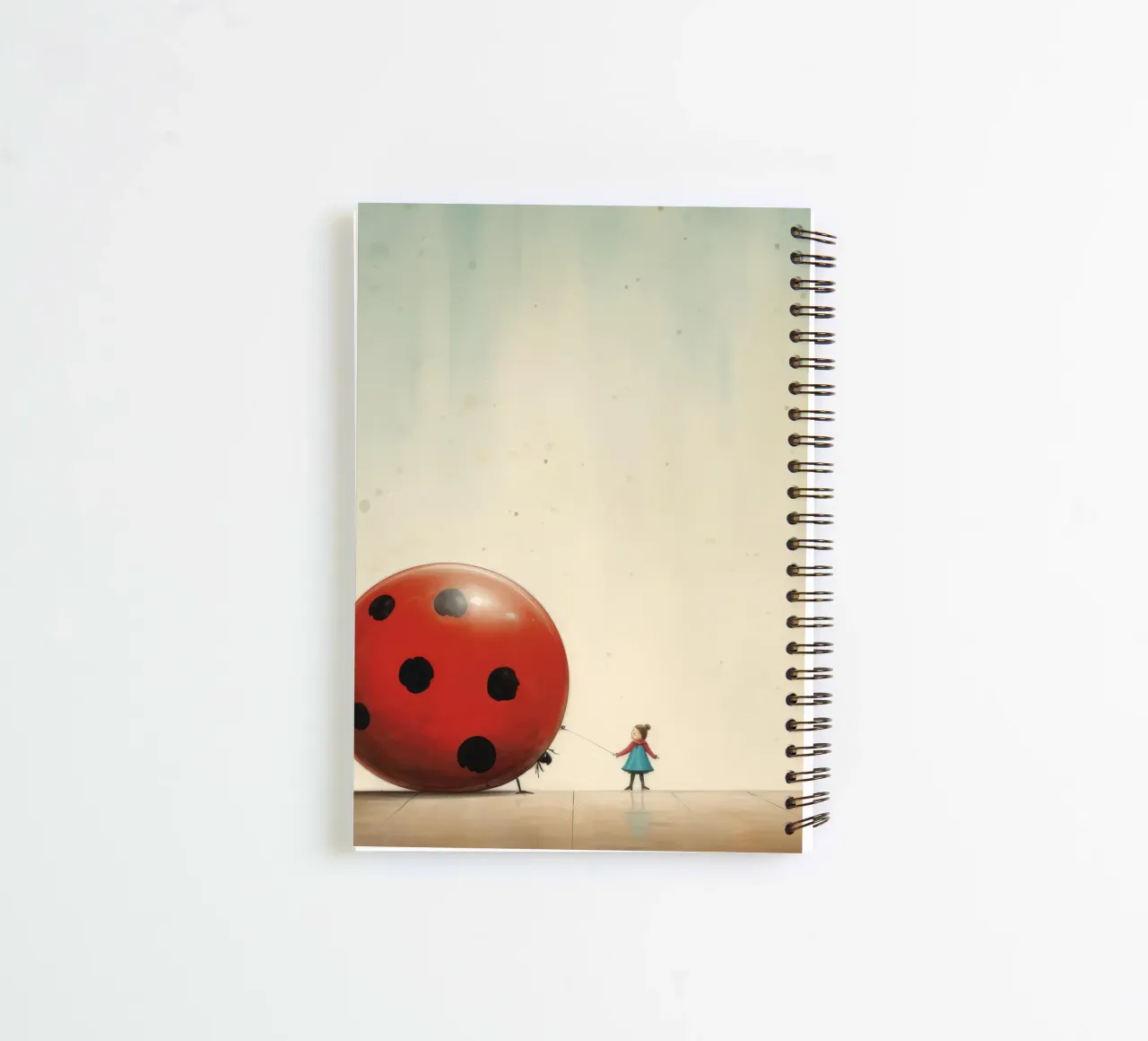 Minimal Ladybug 1 spiral notebook by Minimal Animal Art