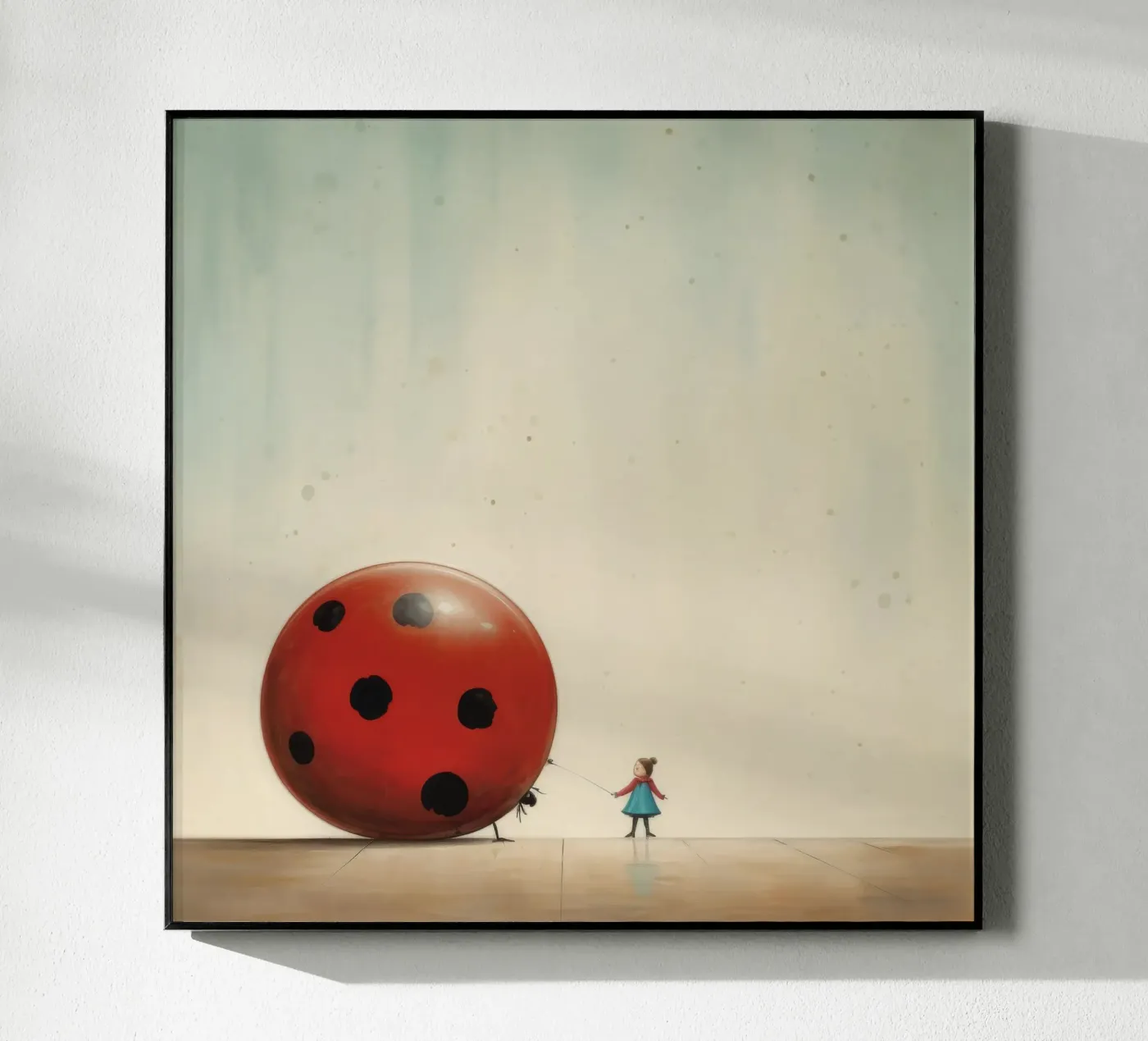 Minimal Ladybird Acryl-Glas von Minimal Animal Art