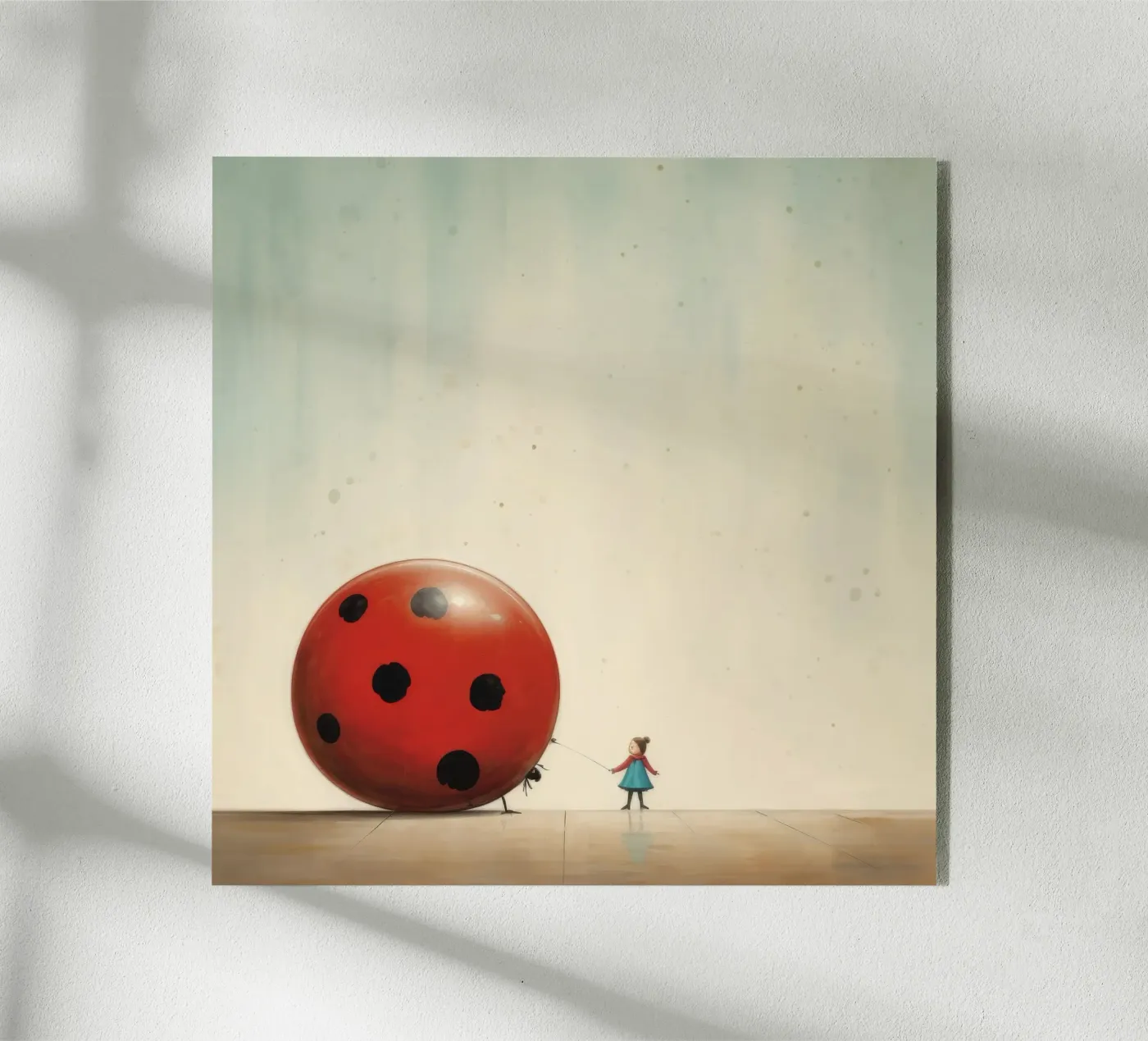 Minimal Ladybird Acryl-Glas von Minimal Animal Art