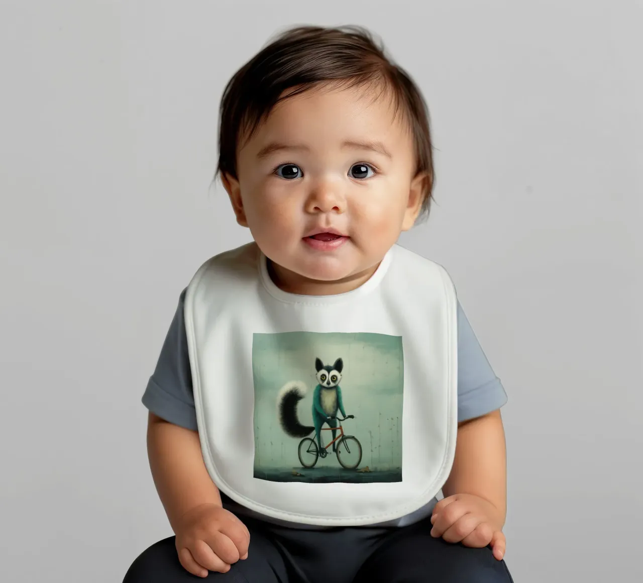 Lemure minimo 2 bavaglino da Minimal Animal Art