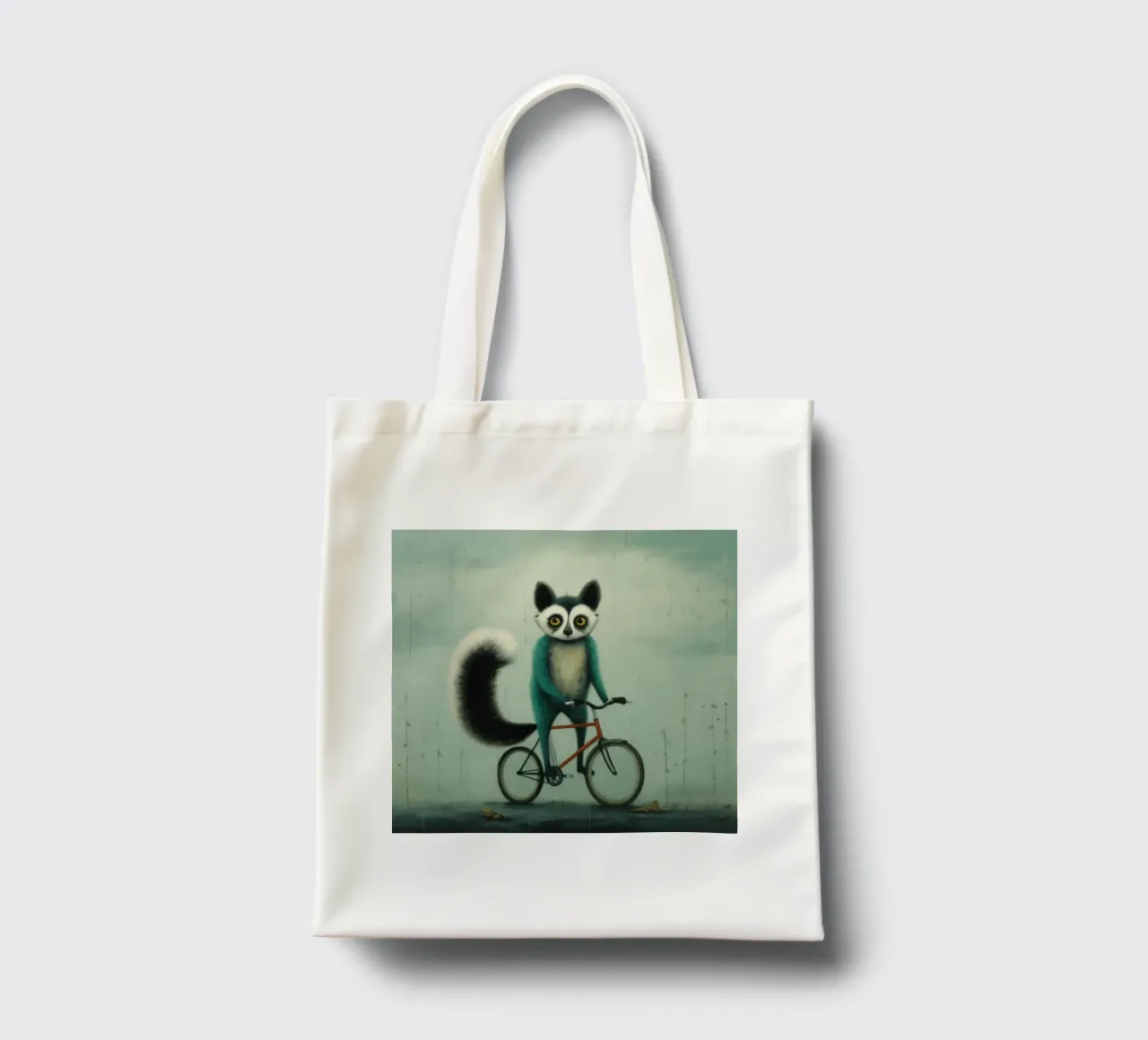 Lemure minimo 2 borsa in juta da Minimal Animal Art