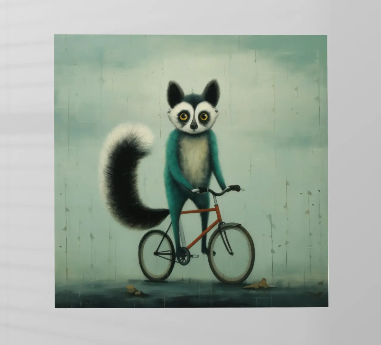 Lemure minimo 2 pellicola backlit da Minimal Animal Art