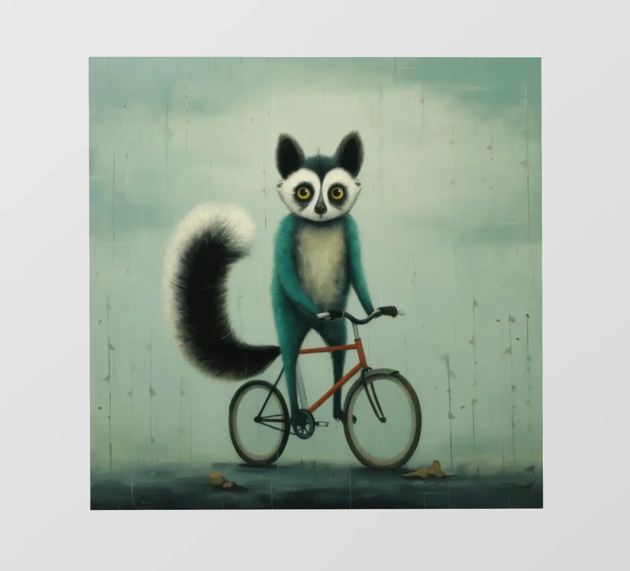 Lemure minimo 2 pellicola backlit da Minimal Animal Art