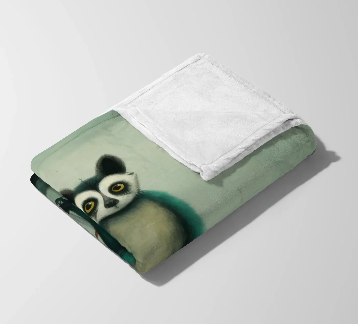 Minimo Lemur coperta in pile da Minimal Animal Art