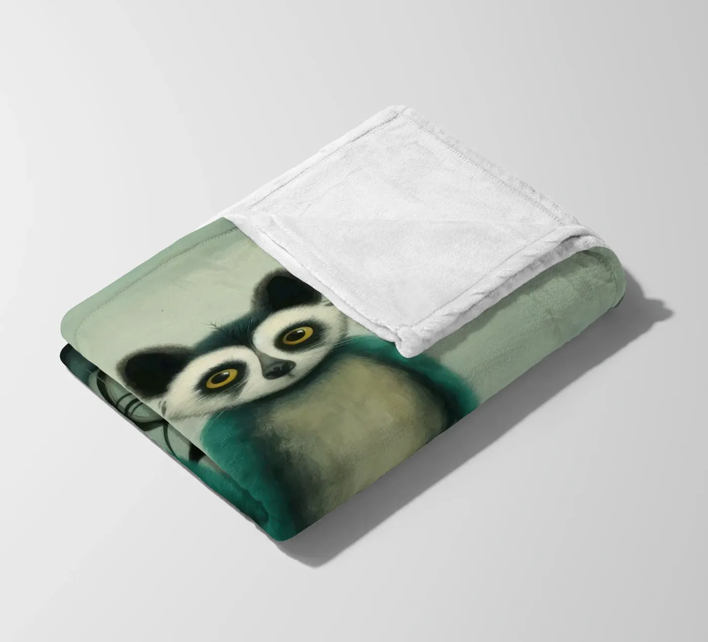Minimo Lemur coperta in pile da Minimal Animal Art