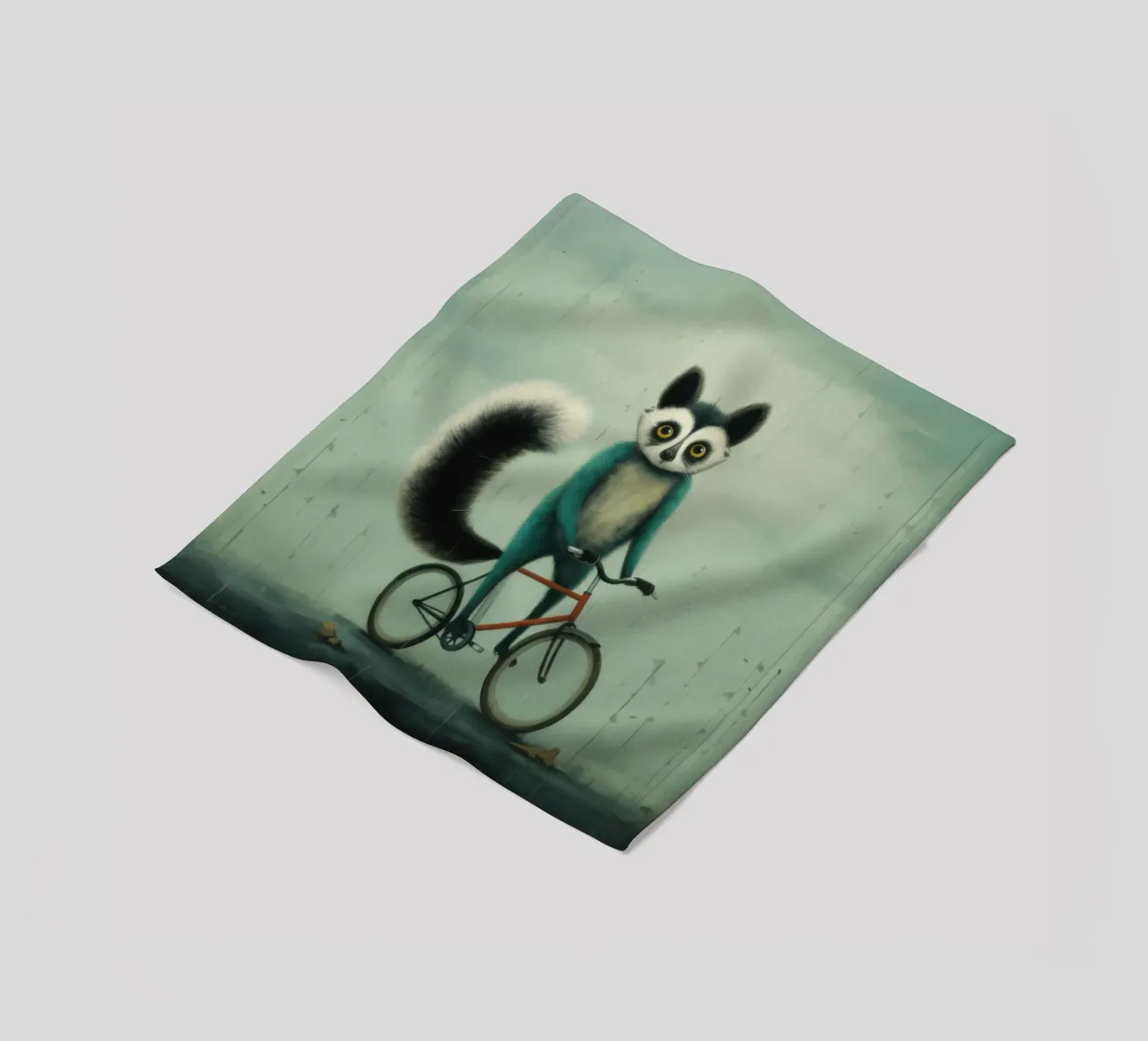 Lemure minimo 2 coperta in pile da Minimal Animal Art