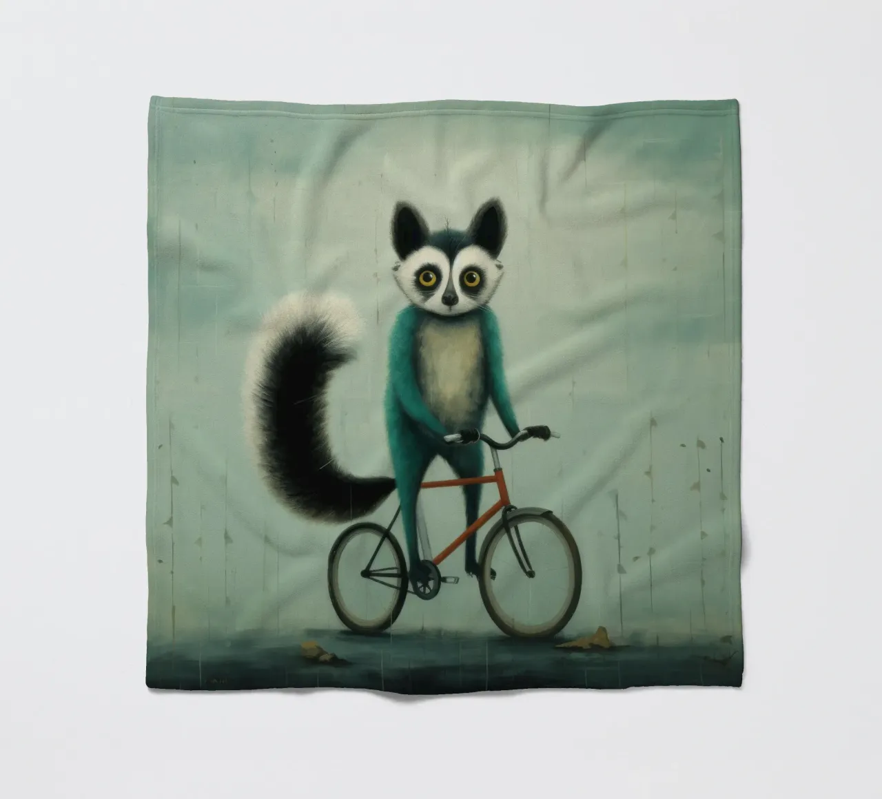 Lemure minimo 2 coperta in pile da Minimal Animal Art