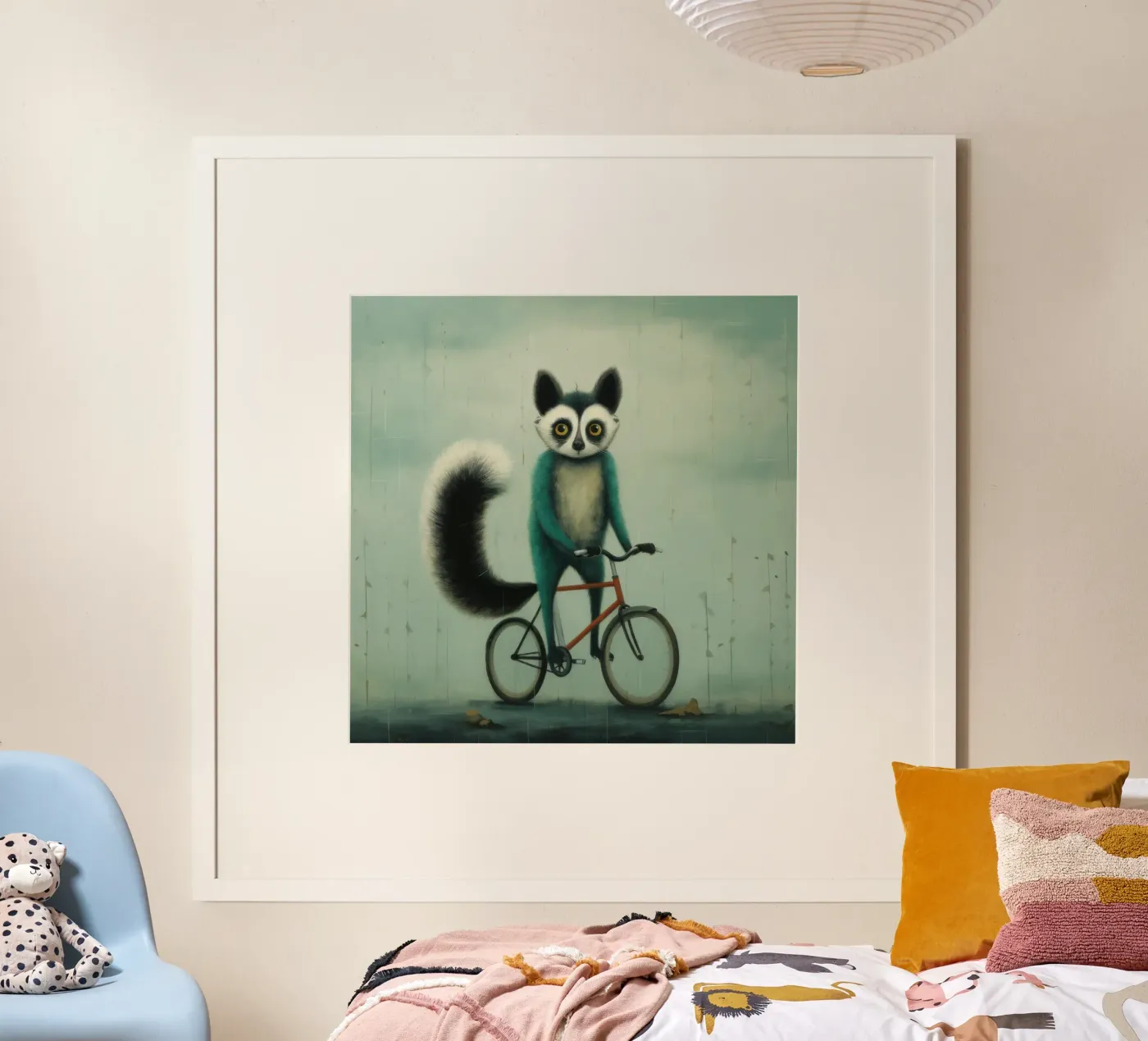 Minimal Lemur Poster von Minimal Animal Art