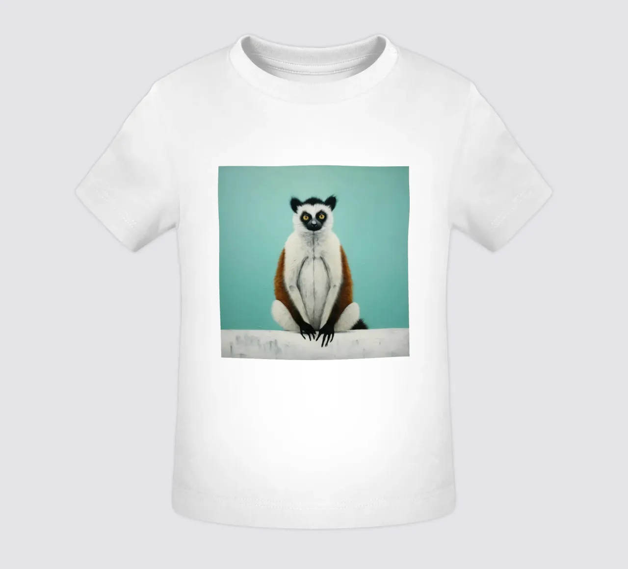 Lemure minimo 3 maglietta neonato da Minimal Animal Art