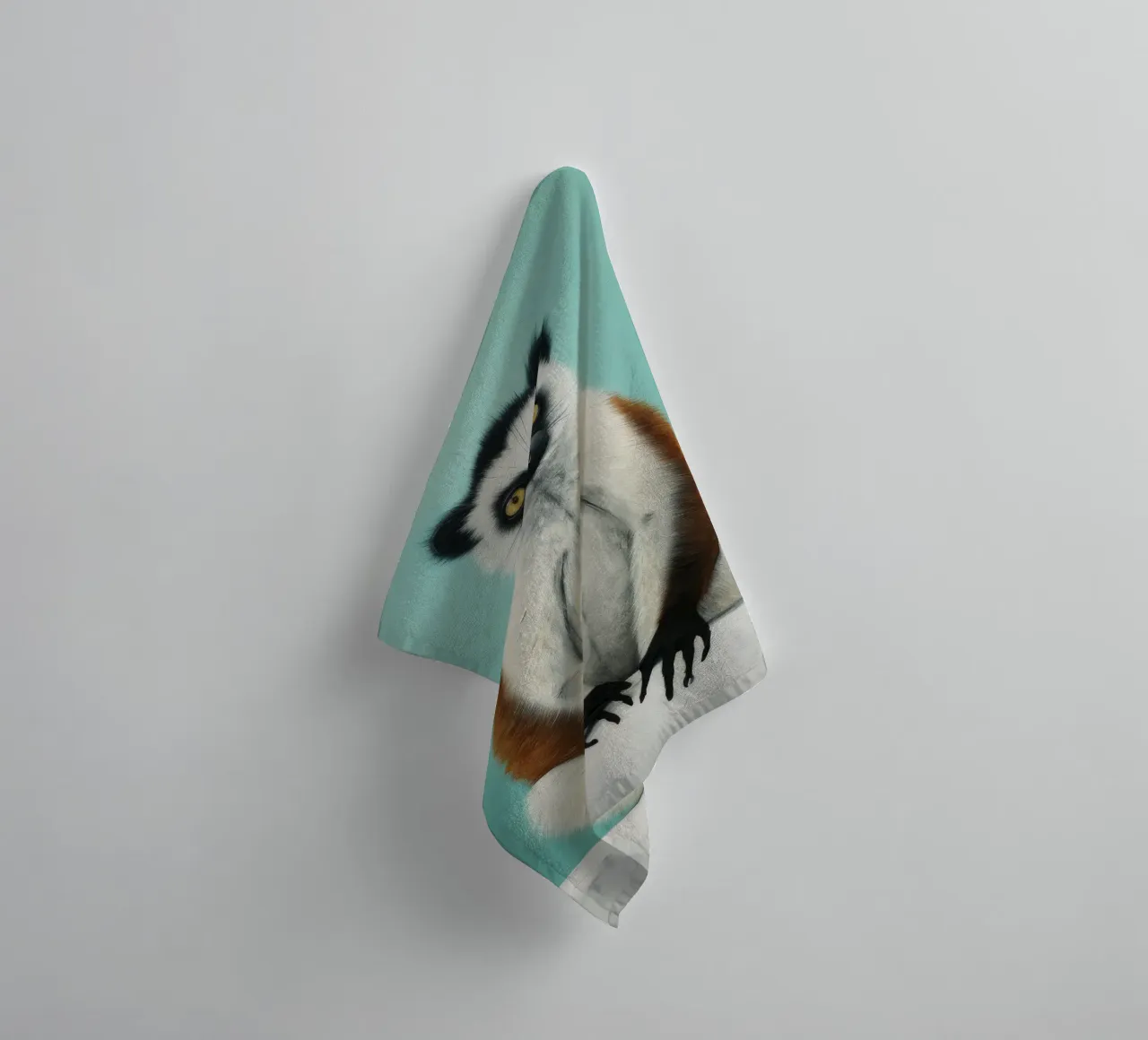 Lemure minimo 3 asciugamano da bagno da Minimal Animal Art