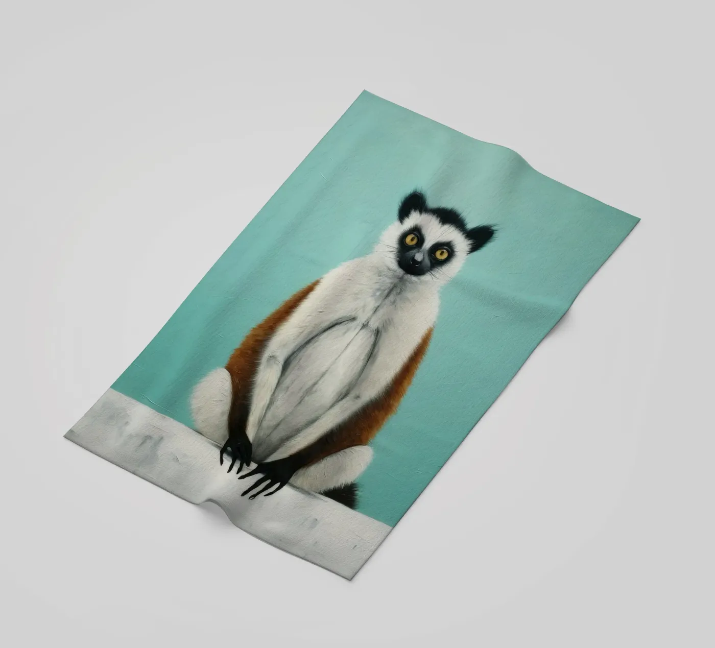 Minimal Lemur serviette de plage de Minimal Animal Art