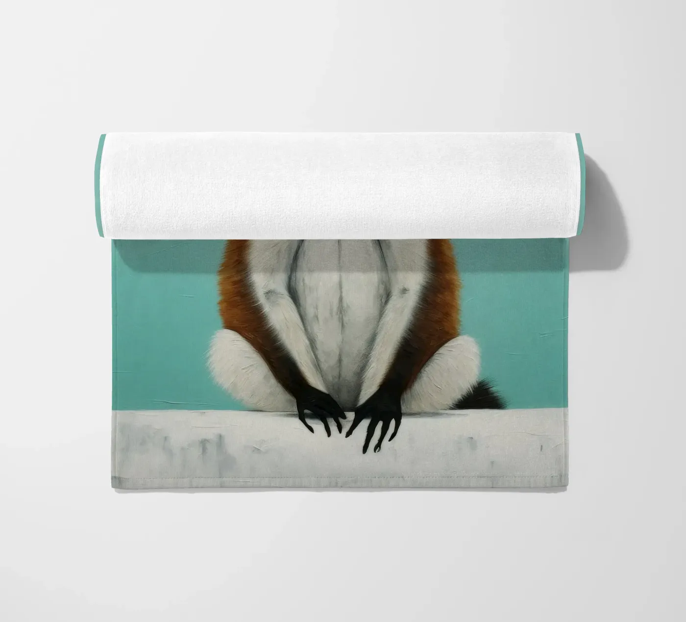 Minimal Lemur serviette de plage de Minimal Animal Art