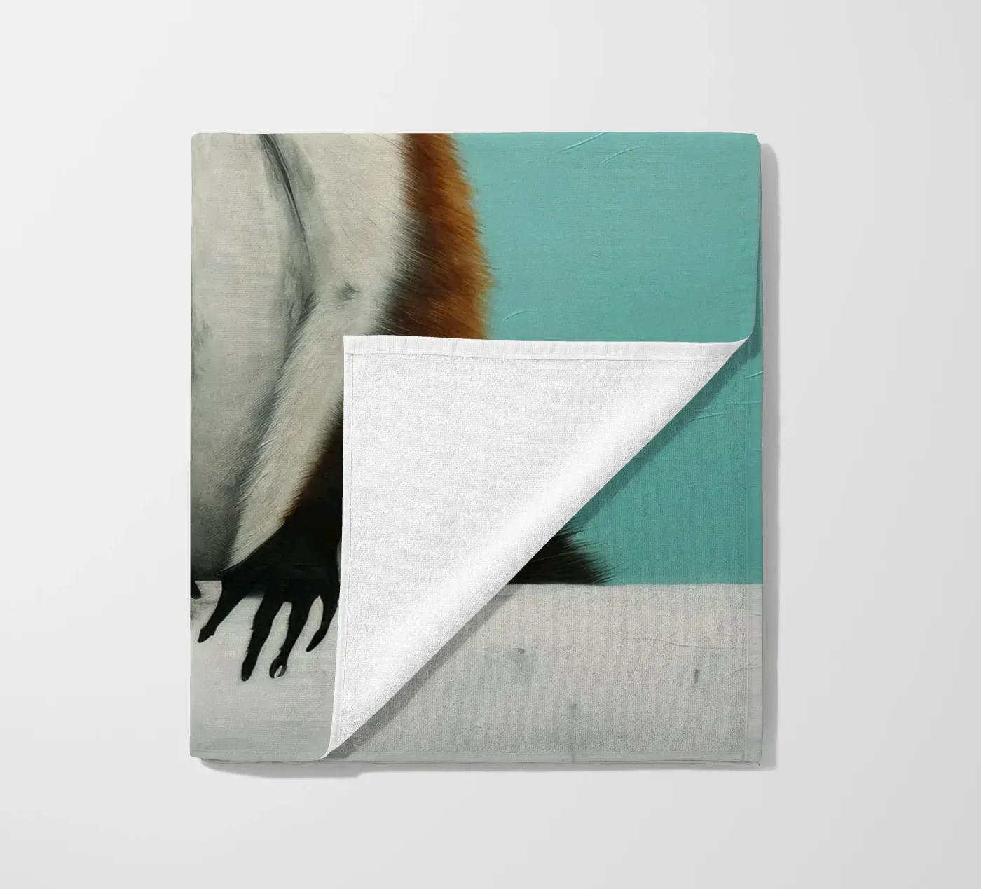 Minimal Lemur serviette de plage de Minimal Animal Art