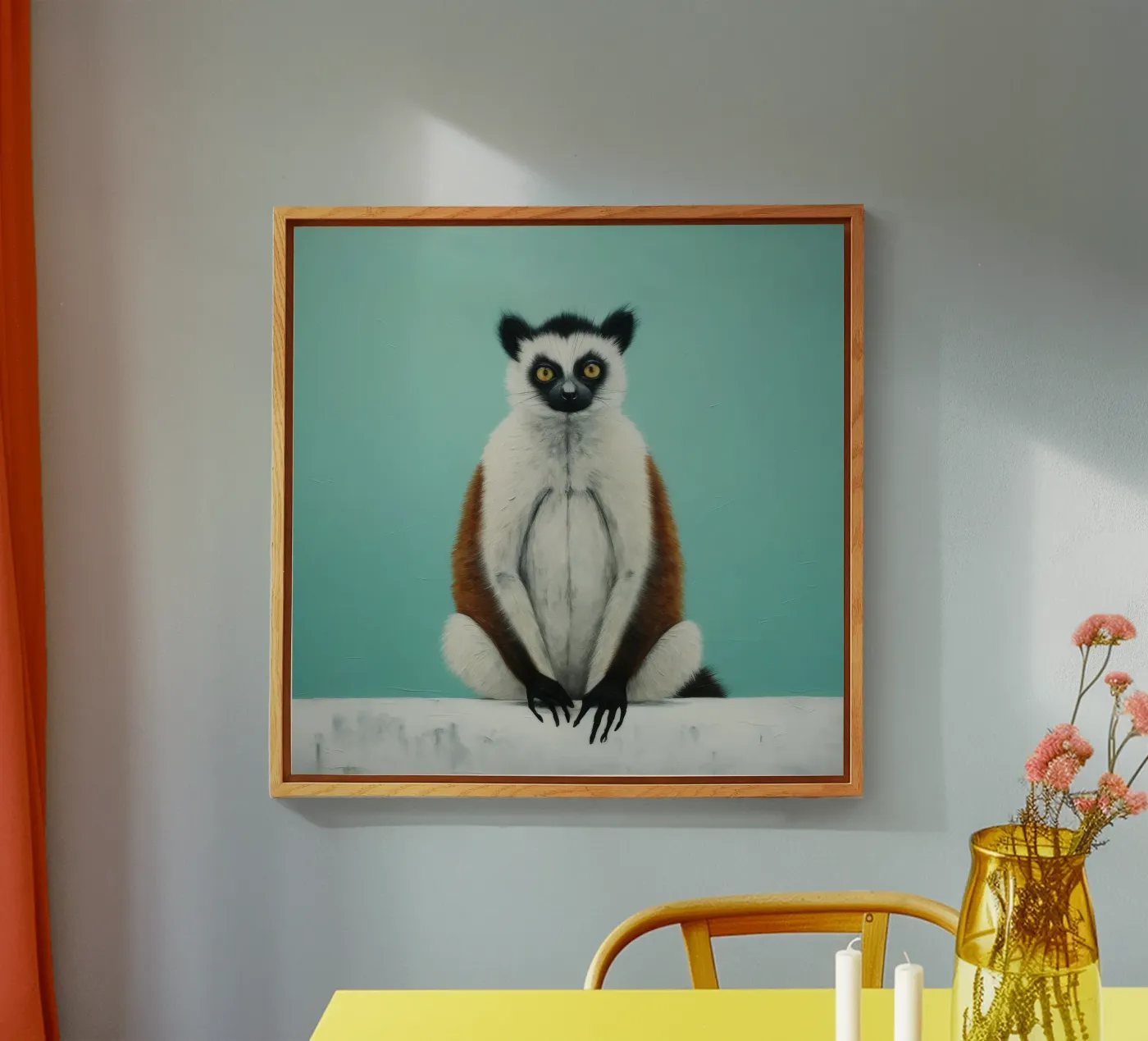 Minimo Lemur plexiglass da Minimal Animal Art
