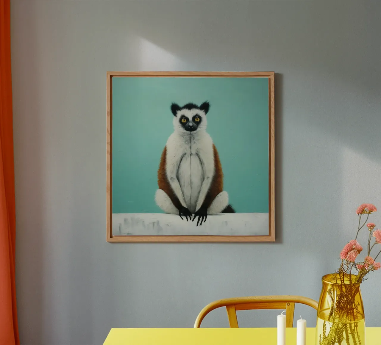 Lemure minimo 3 pannello forex da Minimal Animal Art