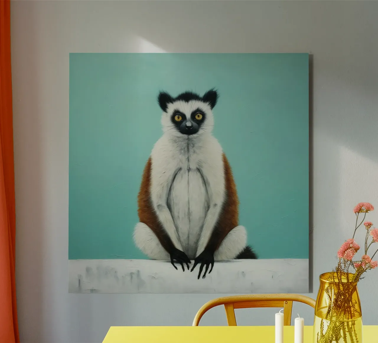 Lemure minimo 3 pannello forex da Minimal Animal Art