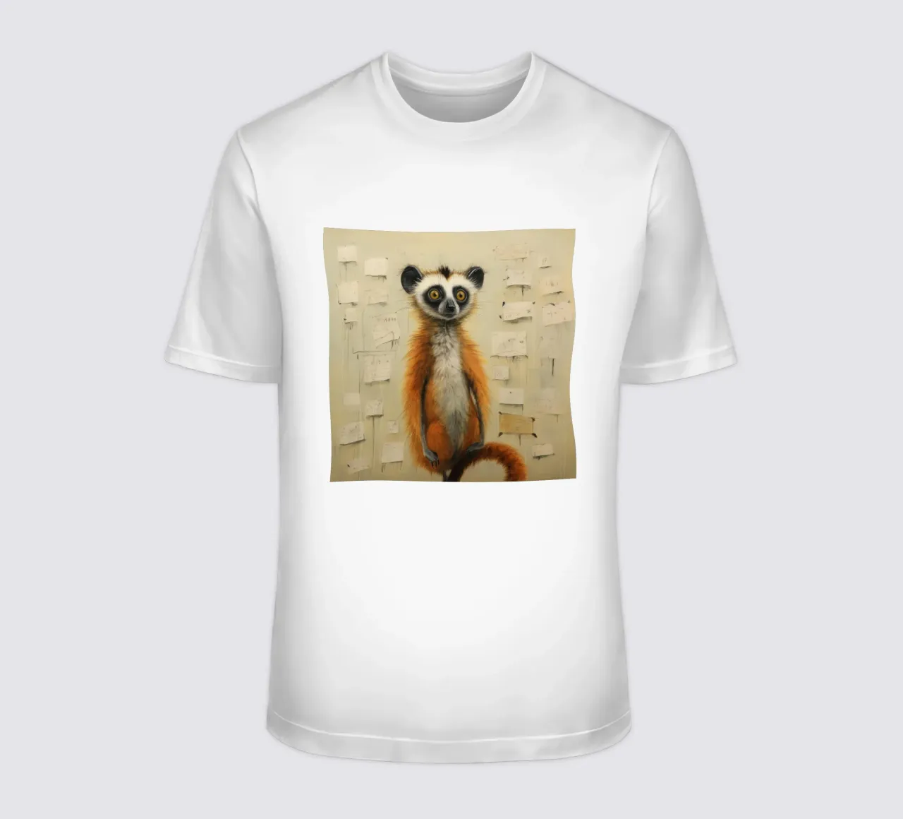 Lemure minimo 4 t-shirt da Minimal Animal Art