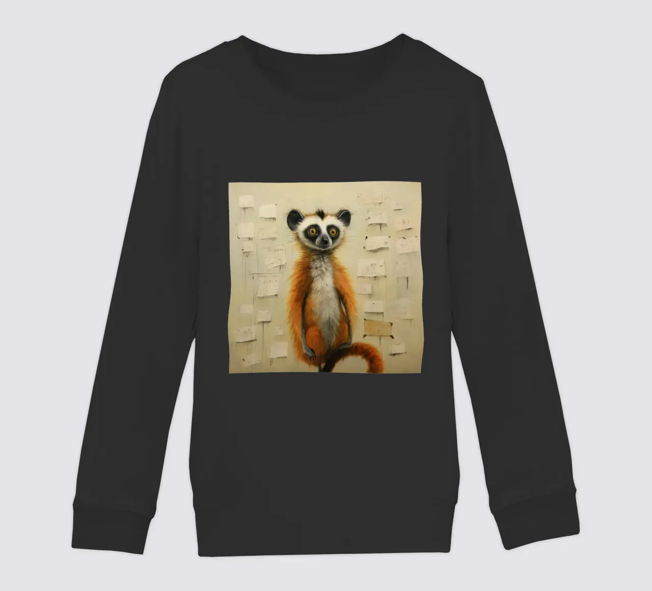 Lemure minimo 4 felpa bambino da Minimal Animal Art